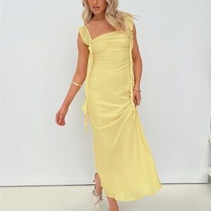 knee length dresses for ladies South Of France Maxi Dress Yellow main image 0